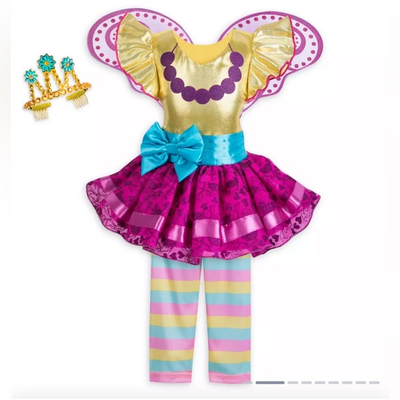 Deluxe Fancy Nancy Costume with Wings and Crown - Picture 2 of 9